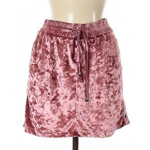 $108 BSBW Pink Keisha Velvet Skirt